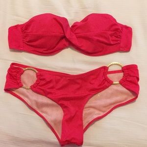 Red Victoria Secret bikini